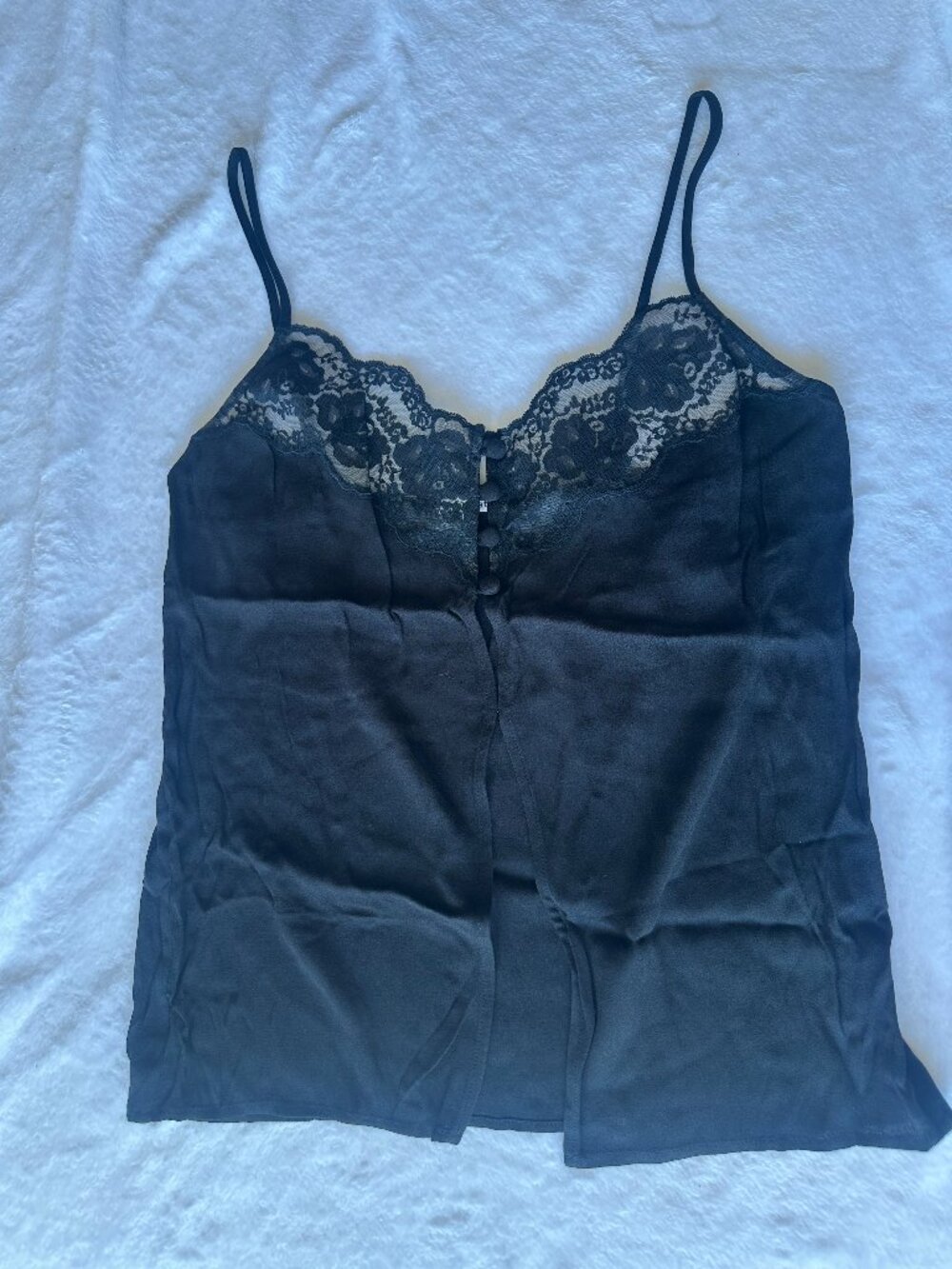 Reformation Black Lace Tank